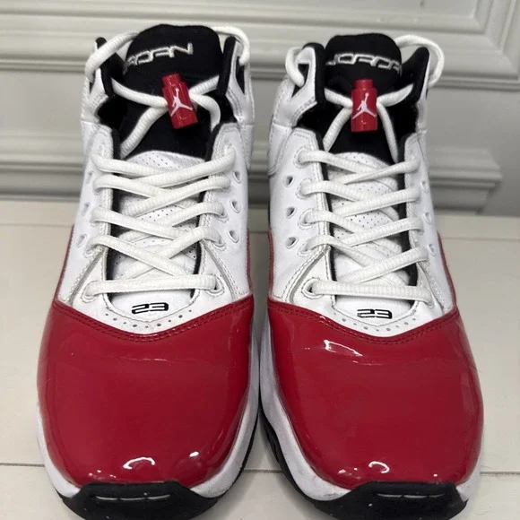 Nike Jordan B'Loyal Sneakers In A White Black and Red Colorway Men's - Picture 1 of 5